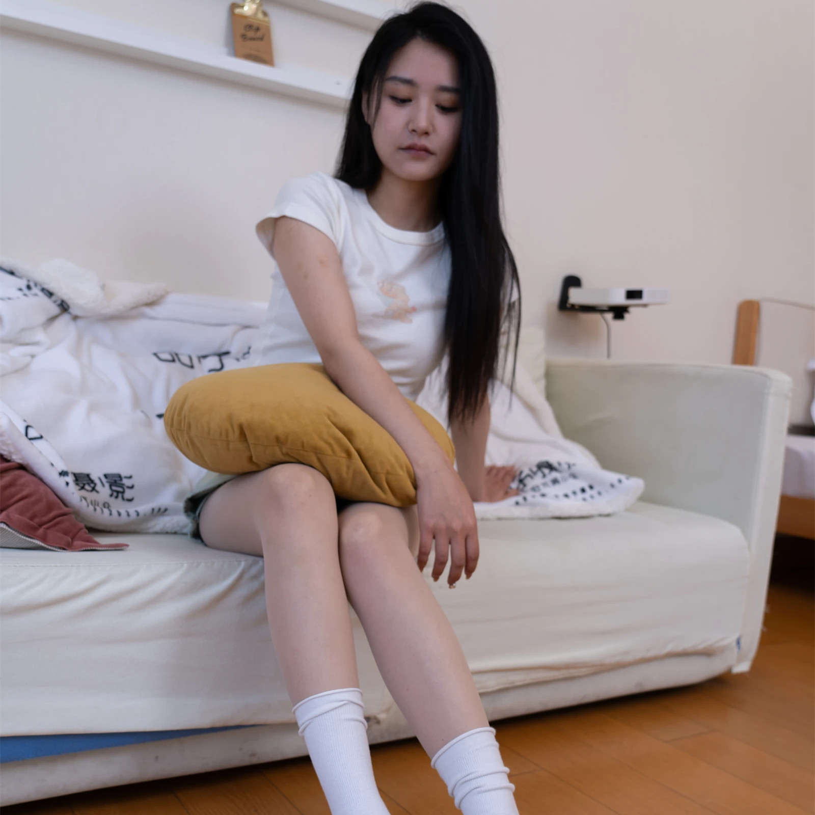 Gallery - 甜予摄影 No.096 澜澜 板鞋 白棉袜 肉丝 脚尖加固款